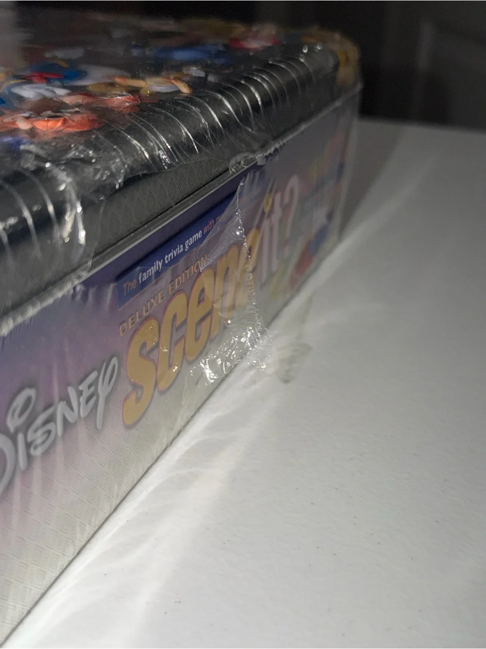 ⁠Disney Scene It Deluxe Edition DVD Board Game Sealed Metal Tin Pixar Trivia NEW